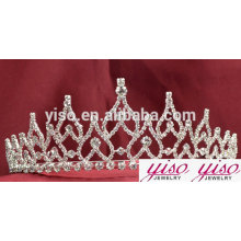 Tiara del diamante nupcial de los accesorios del pelo de los cabritos del rhinestone